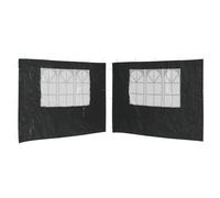 vidaXL 2X Parete per Tendostruttura PE con Finestra Antracite Pannello Gazebo