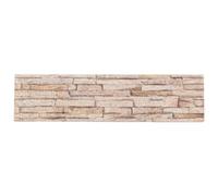 vidaXL Pannelli Murali 3D 14 pz Marrone 100x25 cm EPS, rivestimento murale, piastrella murale, arte murale, rivestimento parete, decorazione murale