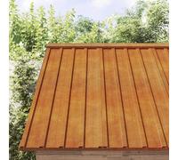 vidaXL Pannelli per Tetti 36 pz Ruggine 60x44 cm in Acciaio Corten