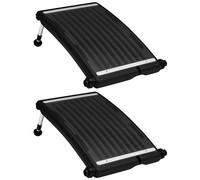 Pannelli solari termici curvi per piscina 2 pz 72,5x46 cm