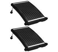 vidaXL Pannelli Solari Termici Curvi per Piscina 2 pz 72,5x46 cm