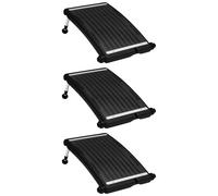 VIDAXL - Pannelli Solari Termici Curvi Per Piscina 3 Pz 72,5x46 Cm