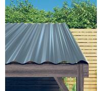 vidaXL Pannelli Tetto 12pz Acciaio Verniciato a Polvere Grigi 100x36cm