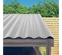 vidaXL Pannelli Tetto 12pz Acciaio Verniciato Polvere Argento 60x36 cm