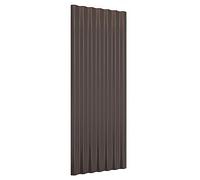 vidaXL Pannelli Tetto 12pz Acciaio Verniciato Polvere Marrone 100x36cm