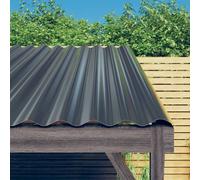 vidaXL Pannelli Tetto 36pz Acciaio Verniciato Polvere 80x36 Antracite