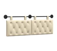 vidaXL Pannello anteriore sospeso montato a parete, 150 x 55 x 7 cm, tessuto, camera da letto, testa rettangolare in tessuto, design moderno da parete, schienale morbido, risparmio di spazio