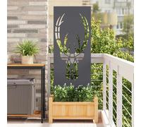 vidaXL Pannello Decorativo da Giardino Antracite 50 x 140 cm