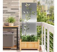 vidaXL Pannello Decorativo da Giardino Argento 50 x 140 cm