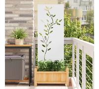 vidaXL Pannello Decorativo da Giardino Bianco 50 x 140 cm