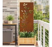vidaXL Pannello Decorativo da Giardino Ruggine 50 x 140 cm