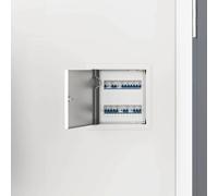 vidaXL Pannello di Accesso 2 pcs Bianco 20 x 20 cm Acciaio