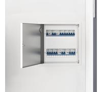 vidaXL Pannello di Accesso Bianco 30 x 30 cm Acciaio