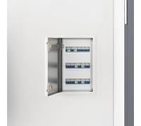 vidaXL Pannello di Accesso Bianco 33 x 23 x 3 cm Acciaio