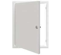 vidaXL Pannello di accesso Utility con chiusura sicura 30 x 40 cm, costruito in acciaio, finitura verniciata opaca. Adatto per uso interno ed esterno, facile da installare, resistente all'abrasione,
