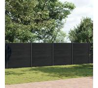 vidaXL Schuttingpaneel 1218x186 cm HKC grijs