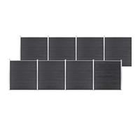 VIDAXL - Pannello Di Recinzione In Wpc 1391x186 Cm Grigio