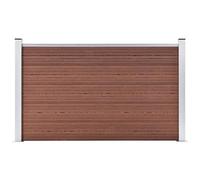 VIDAXL - Pannello di Recinzione in WPC 180x105 cm Marrone