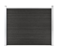 vidaXL Pannello di Recinzione in WPC 180x146 cm Grigio