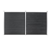 Vidaxl - Pannello di Recinzione in wpc 353x186 cm Grigio