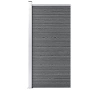 vidaXL Pannello di Recinzione in WPC 95x186 cm Grigio