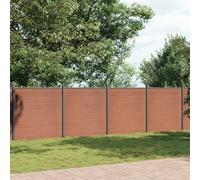 vidaXL Pannello di Recinzione Marrone 1045x186 cm in WPC