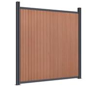 vidaXL Pannello di Recinzione Marrone in WPC 180 x 186 cm