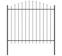 vidaXL Pannello di Recinzione Regolabile in Altezza Grigio Acciaio Verniciato a Polvere Dimensioni 125 150 cm Design Moderno Resistente ai Raggi UV Ideale per Giardini Patio e Spazi di Privacy