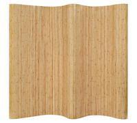 vidaXL Pannello Divisore per la Stanza in Bambù Naturale 250x165 cm