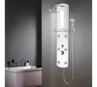 vidaXL Pannello Doccia 25x43x120 cm Argento