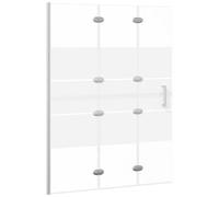 VIDAXL - Pannello Doccia Pieghevole In Esg 100x140 Cm Bianco