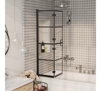 VIDAXL - Pannello Doccia Pieghevole In Esg 80x140 Cm Nero