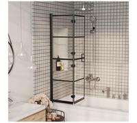 VIDAXL - Pannello Doccia Pieghevole In Esg 80x140 Cm Nero