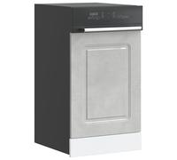 vidaXL Pannello Lavastoviglie Kalmar Grigio Cemento 45x1,5x67 cm