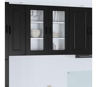 vidaXL Pannello lavastoviglie Kalmar Nero 40 x 31 x 80 cm
