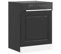 vidaXL Pannello Lavastoviglie Kalmar Nero 60x1,5x67 cm in Truciolato