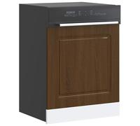vidaXL Pannello Lavastoviglie Kalmar Rovere Marrone 60x1,5x67 cm