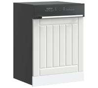 vidaXL Pannello Lavastoviglie Lucca Bianco in Legno Multistrato