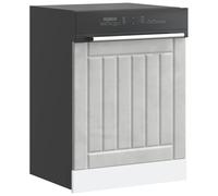 vidaXL Pannello Lavastoviglie Lucca Grigio Cemento Legno Multistrato