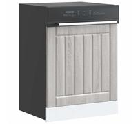 vidaXL Pannello Lavastoviglie Lucca Grigio Sonoma in Legno Multistrato