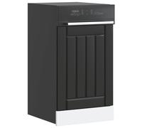 vidaXL Pannello Lavastoviglie Lucca Nero in Legno Multistrato