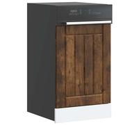 vidaXL Pannello Lavastoviglie Lucca Rovere Fumo in Legno Multistrato