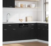 vidaXL Pannello Lavastoviglie “Lyon” Rovere Nero 45x1,5x67 cm