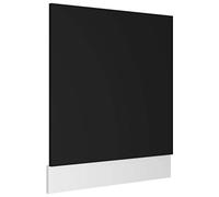 vidaXL Pannello Lavastoviglie Nero 59,5x3x67 cm Legno Multistrato