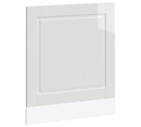 vidaXL Pannello Lavastoviglie Porto Bianco Lucido 60x1,5x67 cm