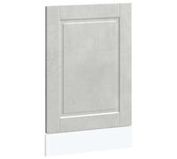 vidaXL Pannello Lavastoviglie Porto Grigio Cemento 45x1,5x67 cm