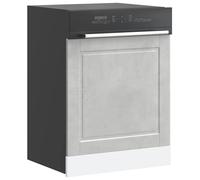 vidaXL Pannello Lavastoviglie Porto Grigio Cemento 60x1,5x57 cm