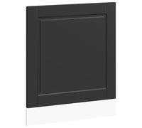 vidaXL Pannello Lavastoviglie Porto Nero 60x1,5x67 cm in Truciolato