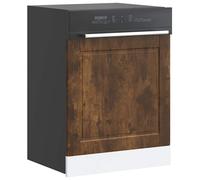 vidaXL Pannello Lavastoviglie Porto Rovere Fumo 60x1,5x67 cm