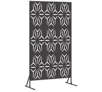 vidaXL Pannello di Recinzione in Metallo Nero Metallo Grande